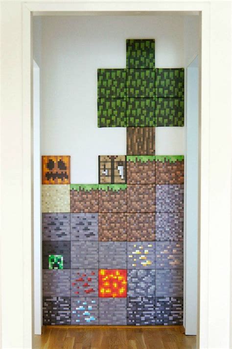 Blog bringing you all the latest minecraft news, tips & cool builds from minecraft xbox, playstation & wii u editions. Mural Minecraft, DIY | Dormitorio minecraft, Manualidades ...