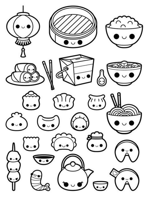 Desenhos Fofos De Comidas Kawaii 2 Cute Doodle Art Cute Food