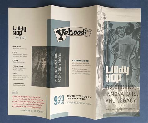 Origins Innovators And Legacy A New Brochure On The History Of Lindy Hop Yehoodi