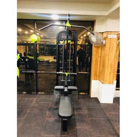 powder coated mild steel lat pull down gym machine at rs 55000 in jalandhar