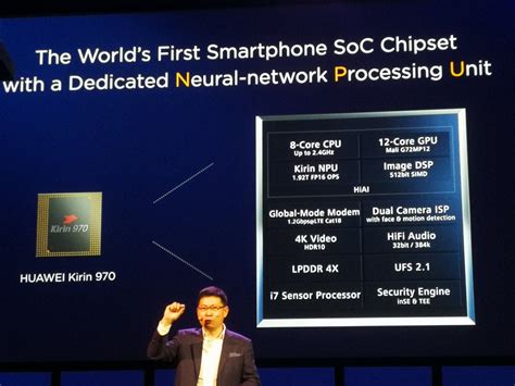 Kirin 970 Officiel Huawei Dévoile La Première Puce Dédiée à L