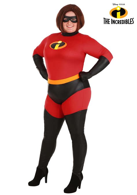 The Incredibles Deluxe Plus Size Women S Mrs Incredible Costume