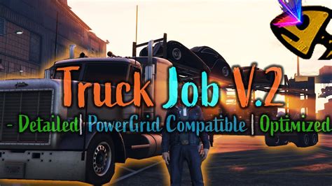 Fivem Truck Job V2 Esxqbcore Youtube