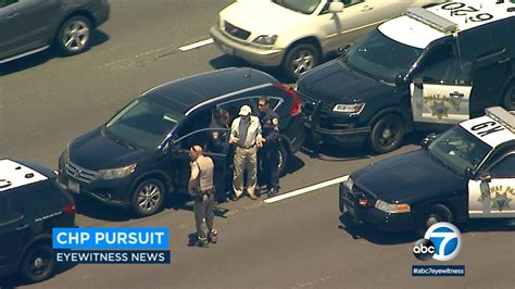 Driver Leads Chp On Chase From San Gabriel Valley To Sherman Oaks Abc7 Los Angeles