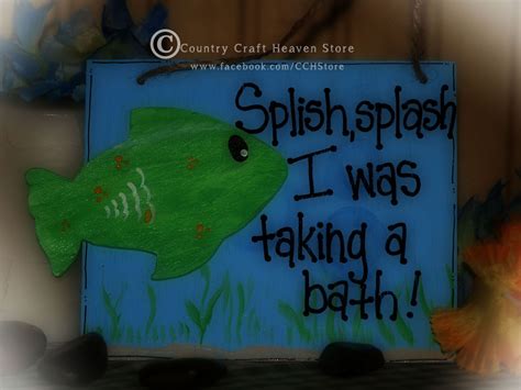 Get ideas and inspiration for tropical bathroom decor, and prepare to install a bright and lively design theme in your bathroom. Tropical Fish Bathroom Sign | Beach bathroom decor ...