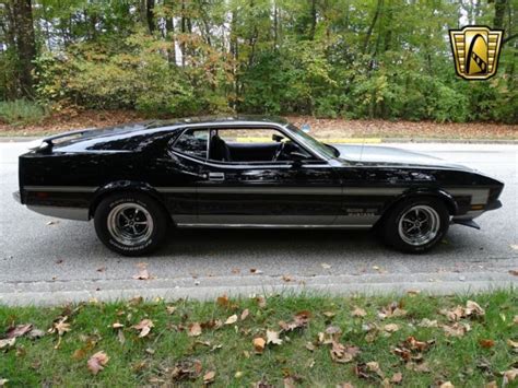 1973 Ford Mustang Mach 1 0 Black Coupe 351 Cid V8 3 Speed Automatic