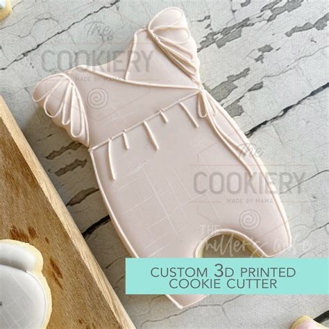 Fast Shipping Ruffled Sleeve Onesie Cookie Cutter Cookie Etsy