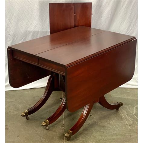 First, consider how many people. Vintage Mahogany Duncan Phyfe Drop Leaf Extension Dining ...