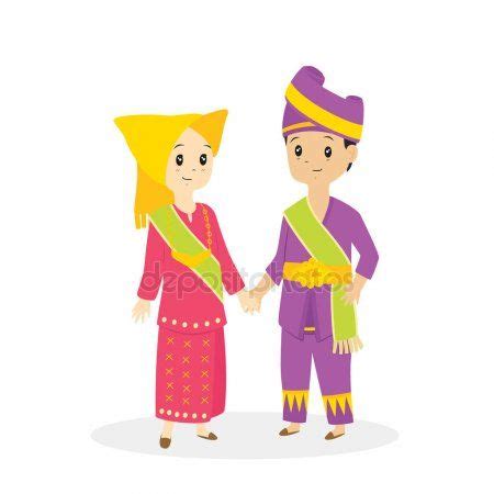 Pakaian Adat Sumatera Selatan Animasi - Pakaian Adat