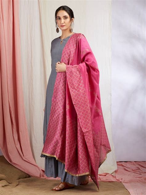You may be able to find the same content in another format, or you may be able to find more information, at their web site. Grey Golden Striped Cotton Kurta with Sharara and Pink ...