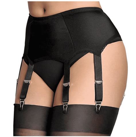 Women S Mesh Garter Belt High Waist Suspender Belt With Six Metal Clips