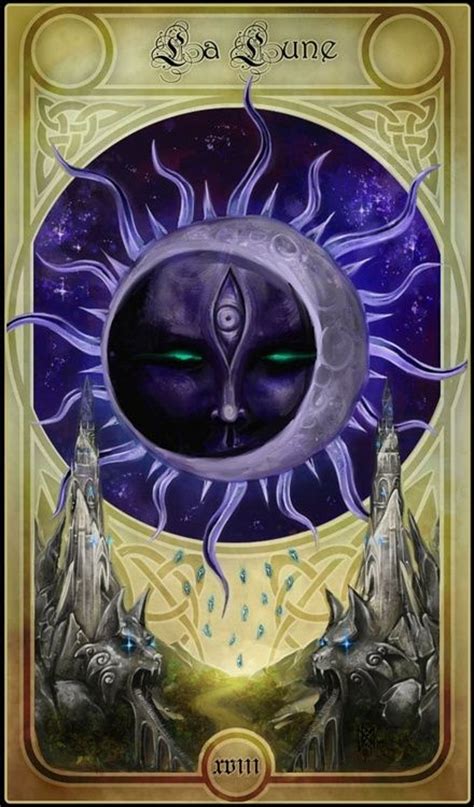 It is used in game playing as well as in divination. the moon tarot card | Luna | Pinterest