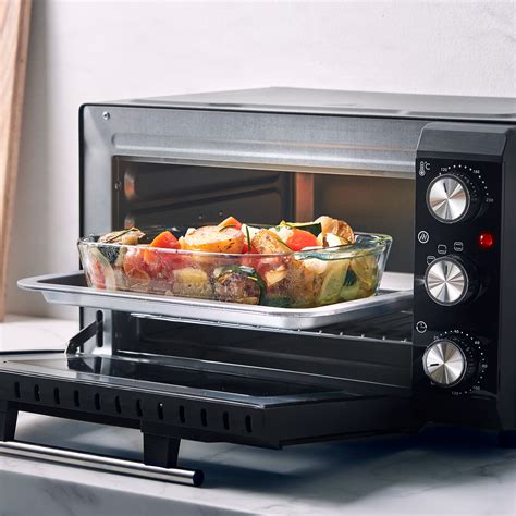 vonshef mini oven 28 litre cooker grill baking cooking roast table top wire rack ebay