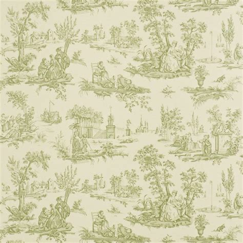 Green Toile Wallpaper Sf Wallpaper