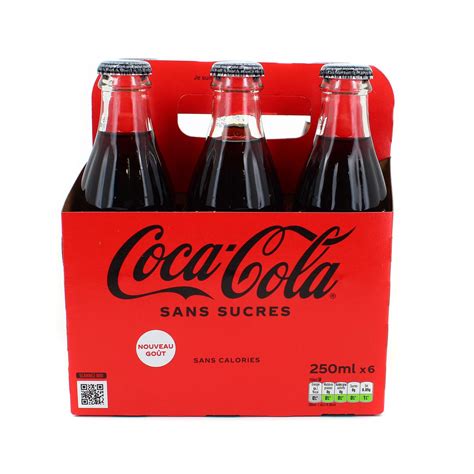 Livraison à Domicile Coca Cola Sans Sucres Bouteille En Verre 6x25cl