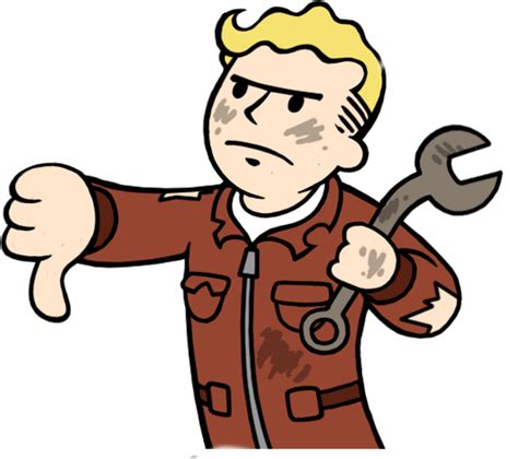 Disgusting Fallout Vault Boy Dislike Angry Clipart Full Size Clipart