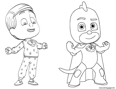 Aprende Brincando Desenhos Animados Dos Pijamax Para Colorir