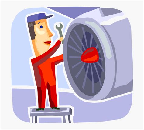 731 X 700 Aircraft Maintenance Engineer Cartoon Hd Png Download