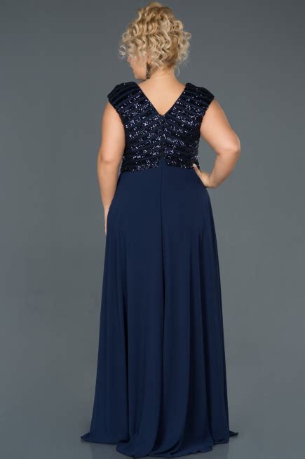 Magnifique robe longue de cocktail jj's house. Robe de Soirée Grande Taille Longue Bleu Marine ABU1056 ...