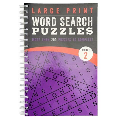 Large Print Word Search Puzzles Volume 2 Book By Parragon Books