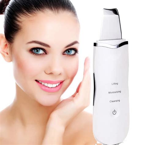 ultrasonic skin scrubber facial cleanser peeling vibration blackhead acne removal exfoliating