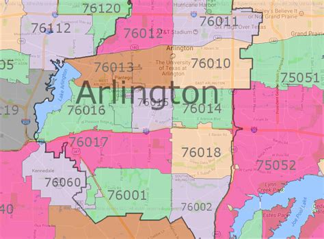 Arlington Tx Zip Code Map Maps For You Gambaran