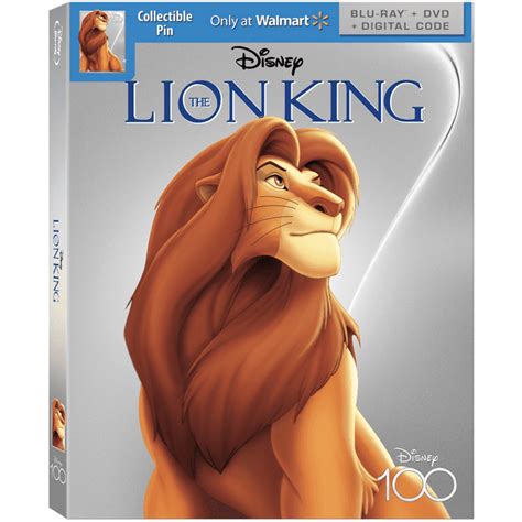 the lion king disney100 edition walmart exclusive blu ray dvd digital code