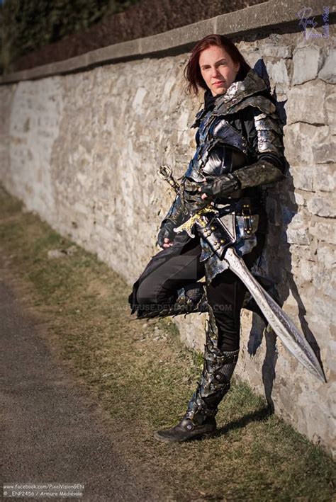 Women Leather Armor Metal Effect By Lagueuse On Deviantart
