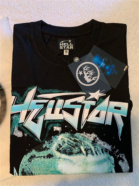 Hellstar Studios Records The Future Print Black T Shirt Short Sleeve Ebay