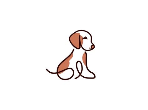 dog logo design | Dog logo design, Dog line art, Pet logo design