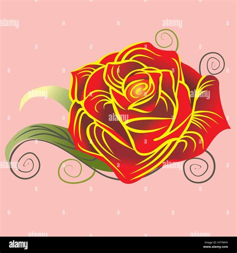 Rose Love Beauty Vector Stock Vector Images Alamy