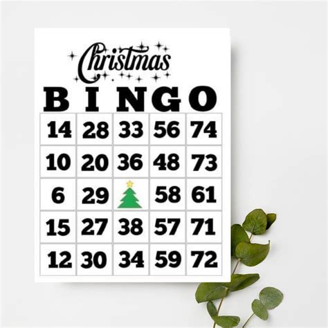Bingo Card Set Christmas Bingo Card Set With Fun Patterns Etsy