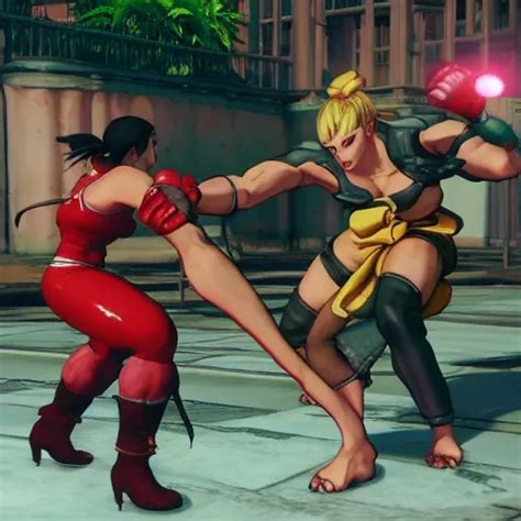 Cami Fighting Cami In Street Fighter V Stable Diffusion Openart