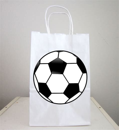 Soccer Ball Goody Bags Soccer Ball Favor Bags Soccer Party Etsy