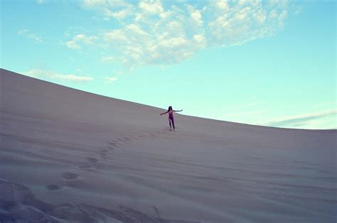 Sandy Dune Nude Girl Running Photograph By Amyn Nasser