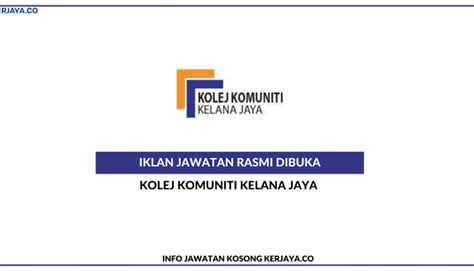Lipat brosur iklan dalam sampul surat. Kolej Komuniti Kelana Jaya • Kerja Kosong Kerajaan