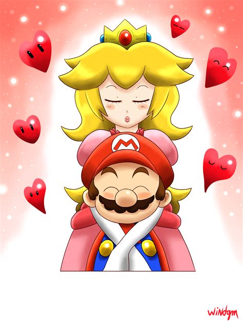 Mario And Peach Valentine Day By Windgm On Deviantart