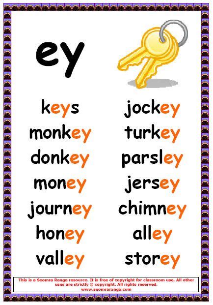 Ey Words Phonics Posters English Phonics Phonics
