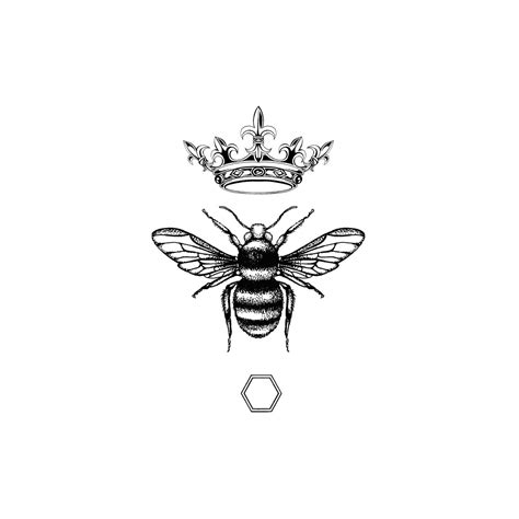 The Honey Queen Bee Fine Art Print A5 A5 148 X 210mm Emily