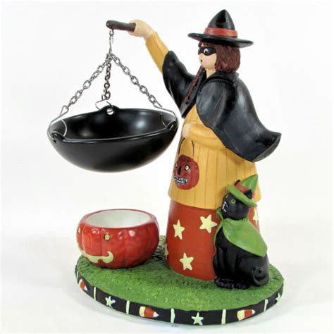 Yankee Candle Halloween Witch & Black Cat Tart Warmer 3 Witches Brew