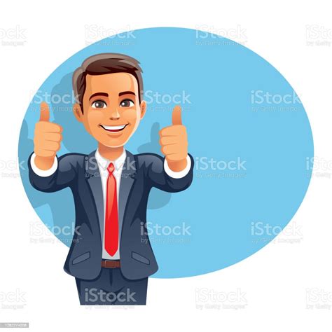 Businessman Thumbs Up Stock Illustration Download Image Now Cartoon