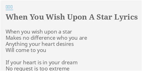 When You Wish Upon A Star Lyrics By 平井堅 When You Wish Upon