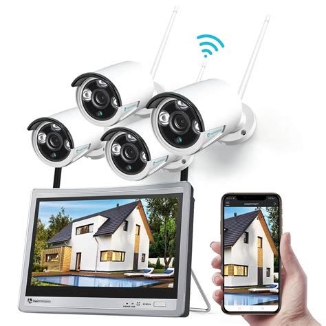 Heimvision Hm243 1080p Wireless Security Camera System With Lcd Monitor