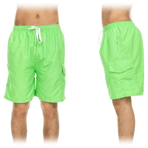 Sidedeal Mens Quick Dry Swim Shorts With Cargo Pocket