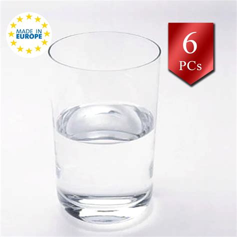 Water Drinking Glasses Set Of 6 Durable Design Glasses Tumbler Water And Juice Glassware 7 Oz