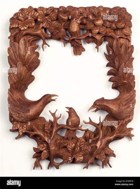 Indonesia Bali Crafts Ubud Decorative Carved Wooden Frame In Kepelan
