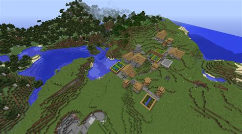 Cool Minecraft Seed 188 Village With Buried Blacksmith And Awesome