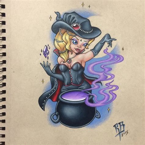 Witches are the ultimate symbol of darkness and power, but they're also perennially cool. 32 Marvelous Witch Tattoos for Halloween | Best Tattoo ...