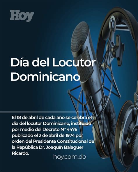 Hoy Se Celebra El Día Nacional Del Locutor