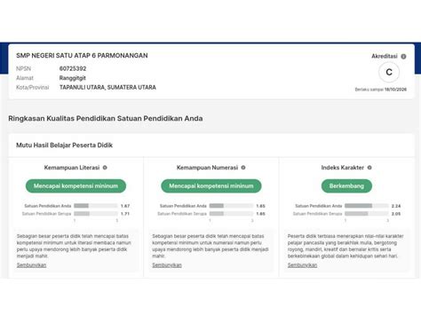 Cara Cek dan Unduh Rapor Pendidikan (Hasil Asesmen Nasional) - Guru Berto